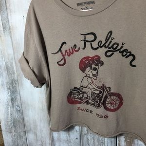 True Religion Tops - True Religion Custom Crop Top Skull Size Large True Religion Tops - True Religion Custom Crop Top Skull Size Large